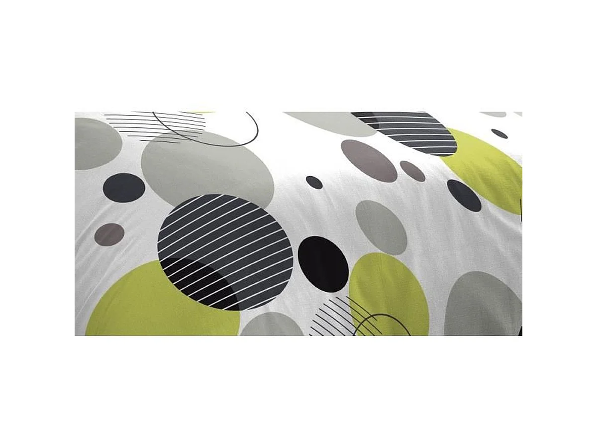 HOME LINGE PASSION Parure de couette BULLES DE REVE Microfibre 140 x 200 cm Gris