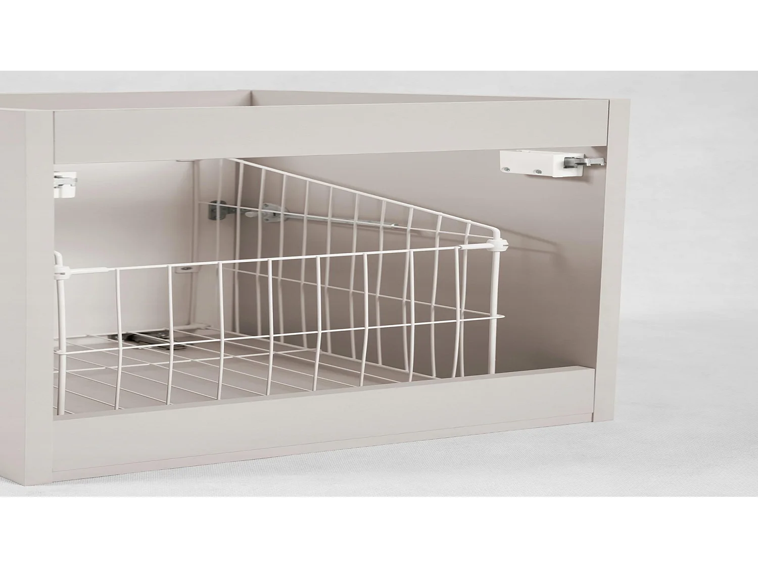 Wastafelmeubel 120cm - met blad & wasmand - Kasjmier Mat – RODAN