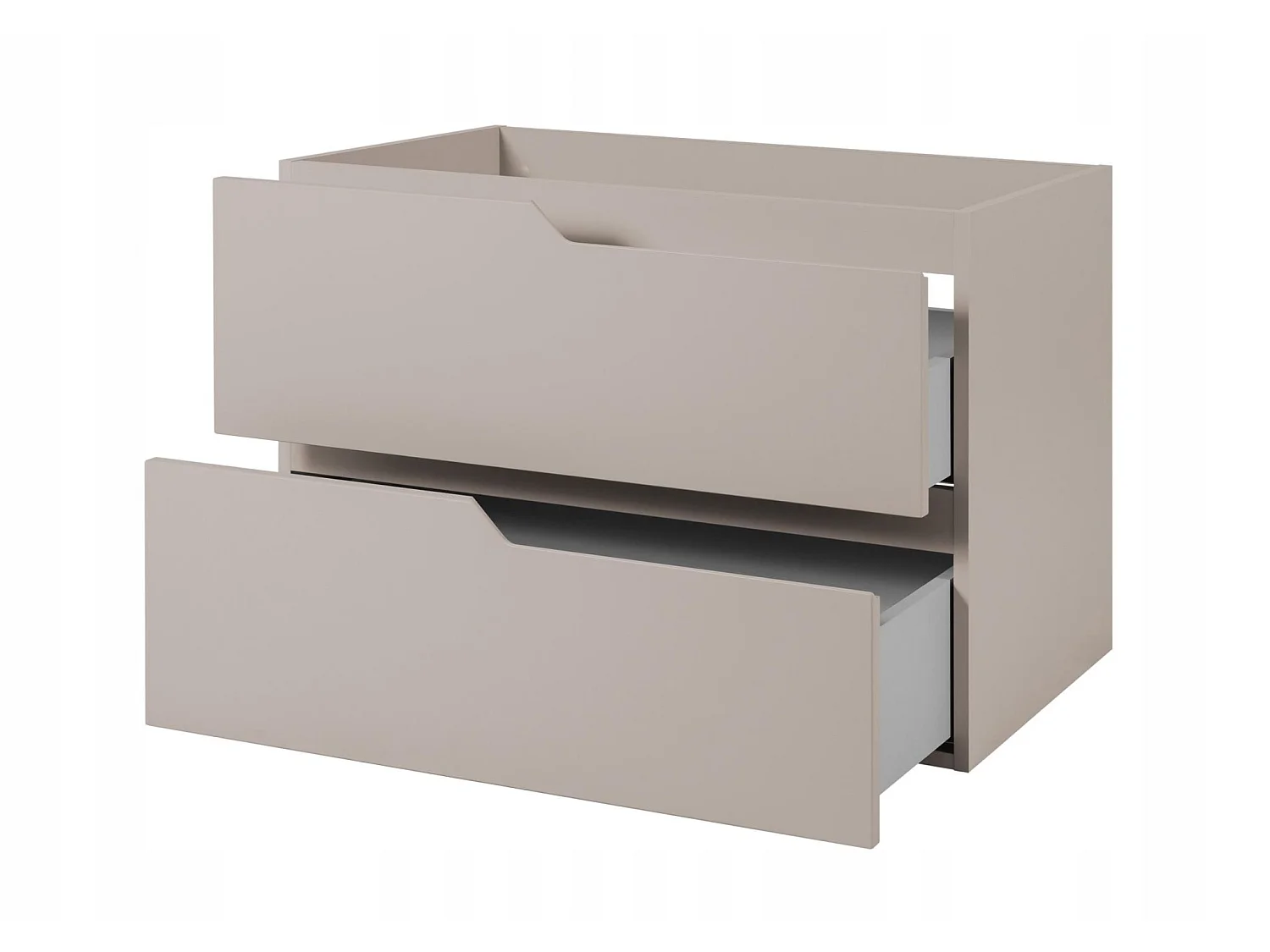 Meuble sous vasque 120cm - avec plan & panier à linge - Cachemire Mat – RODAN