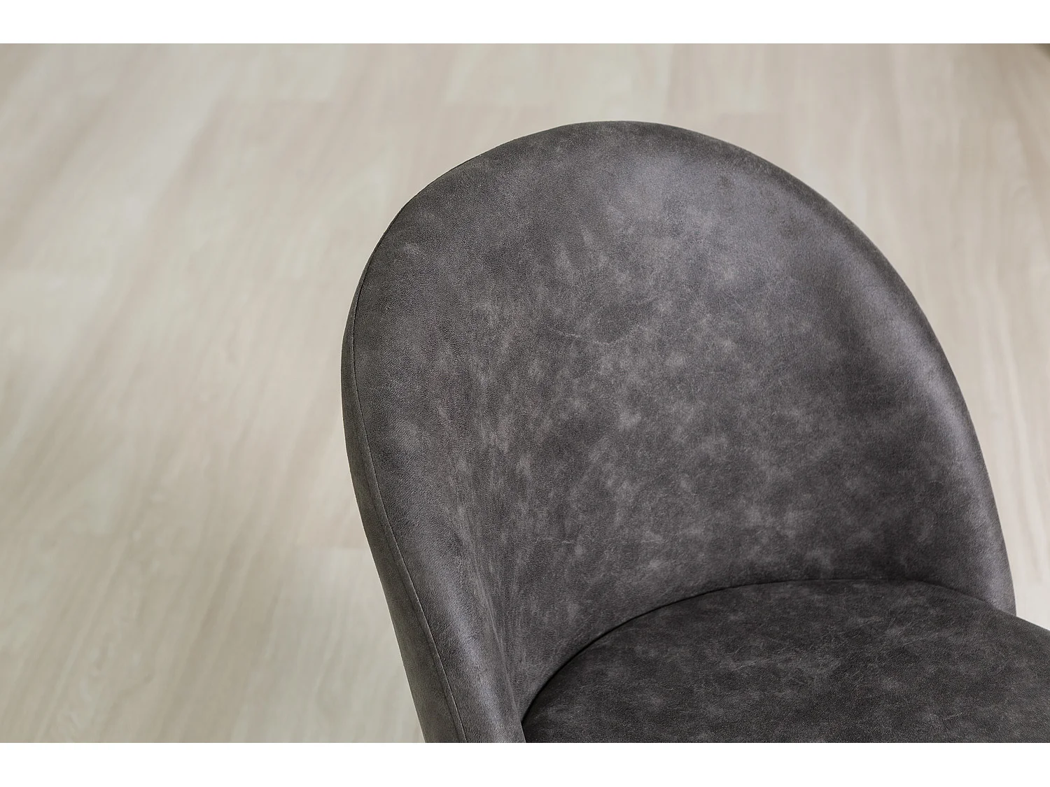 Lot de 2 chaises en similicuir avec pieds en métal, design moderne et élégant pour cuisine, salle à manger, bureau, restaurant SARA/Gris/Gris foncé