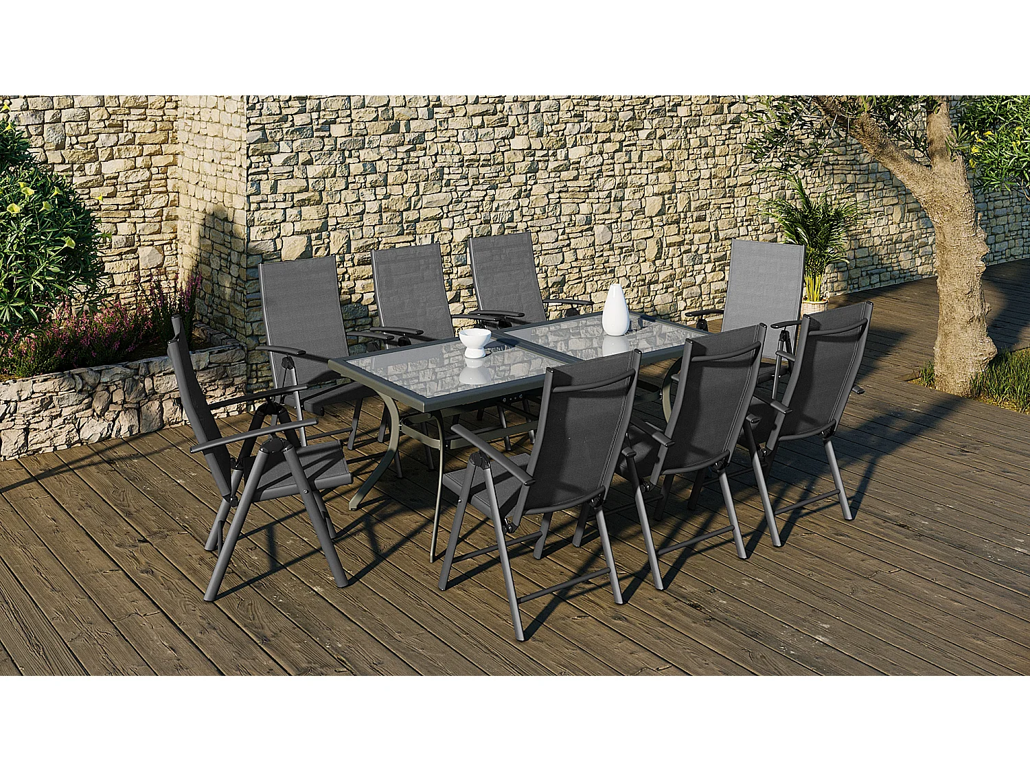 Ensemble Jardin 8 Places Salta