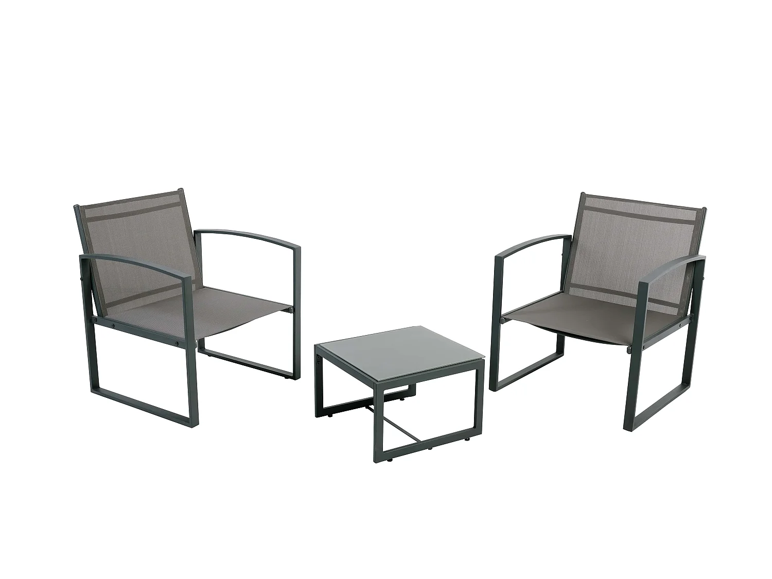 Set Balcon Jakarta Texaline Gris Anthracite