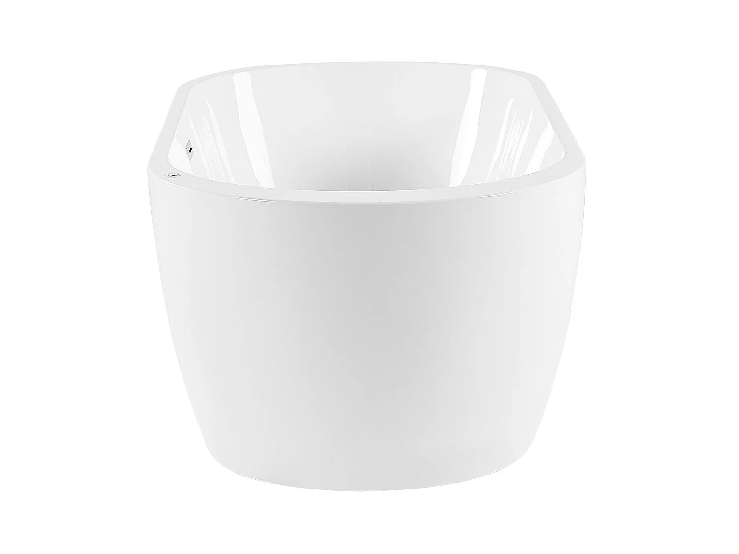 Baignoire îlot blanche 170 x 80 cm avec LED NEVIS III