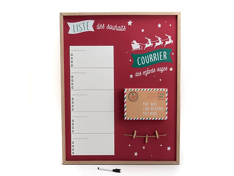 Décoration Murale liste Noël