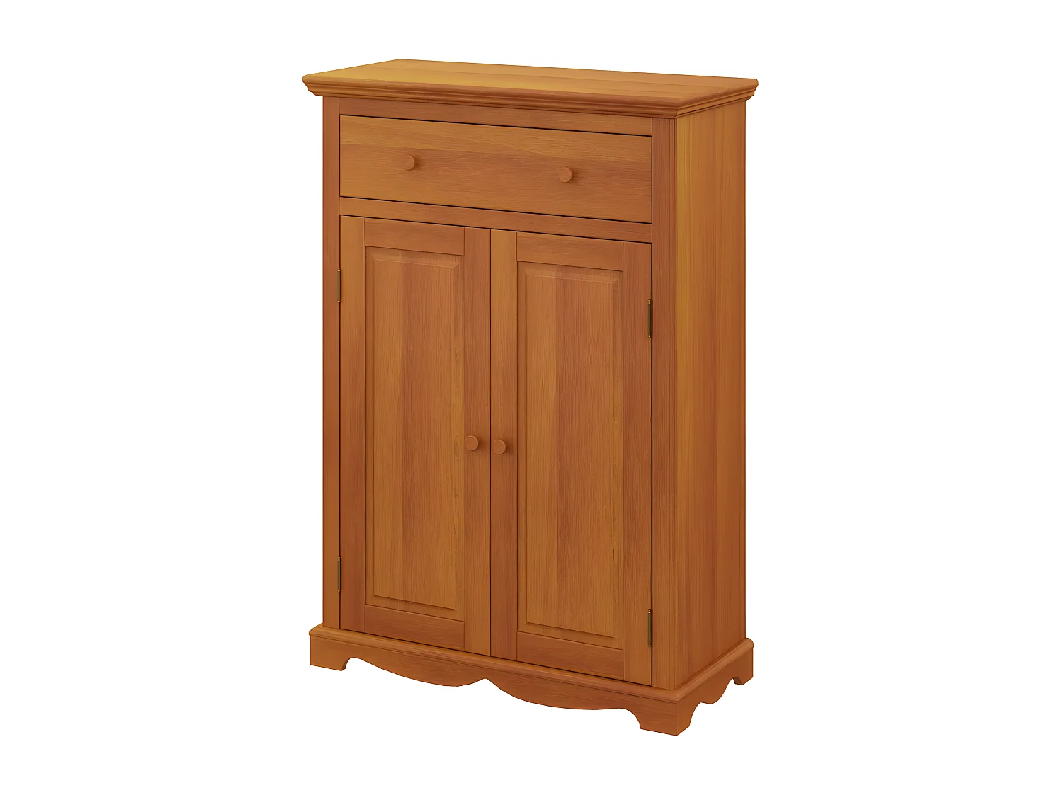 Buffet Le Parisien Charme Pin Miel 2 Portes 1 Tiroir