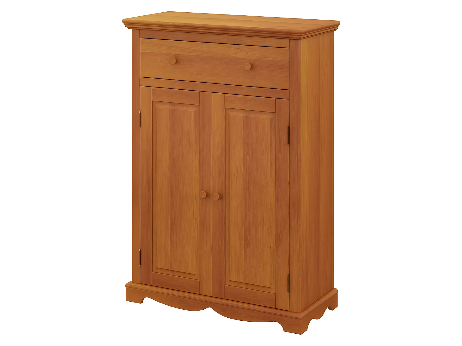 Buffet Le Parisien Charme Pin Miel 2 Portes 1 Tiroir