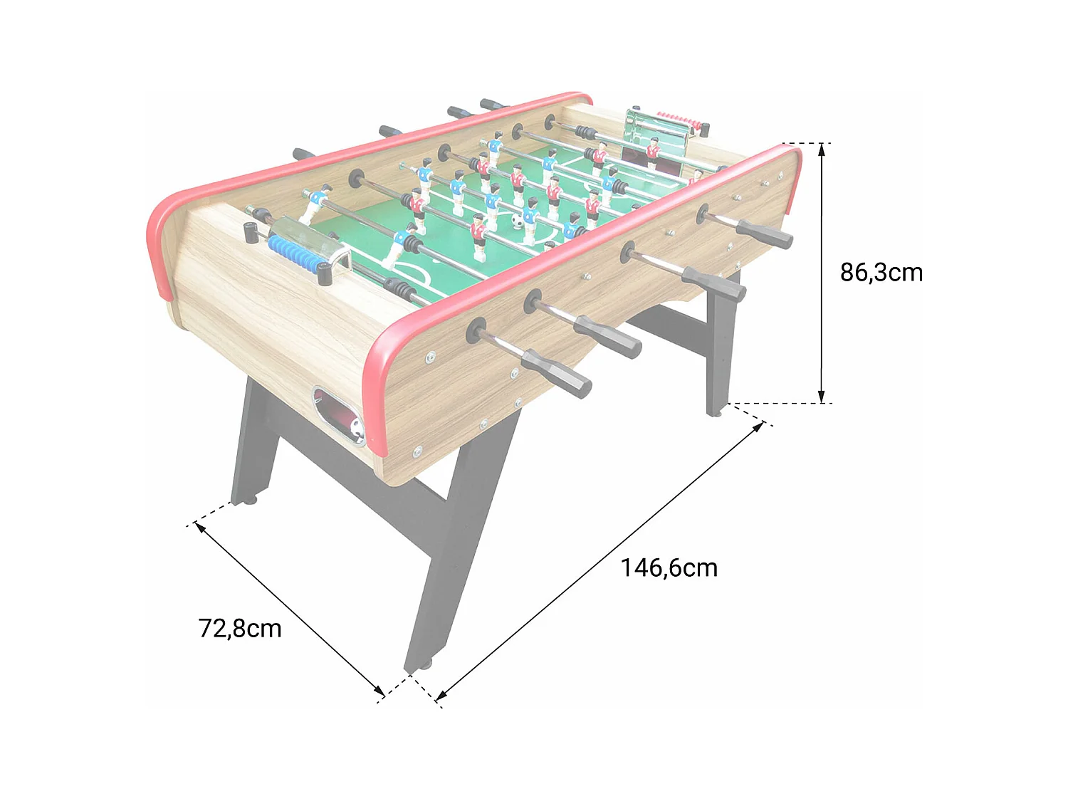 Baby-foot classique type café - HAPPY GARDEN