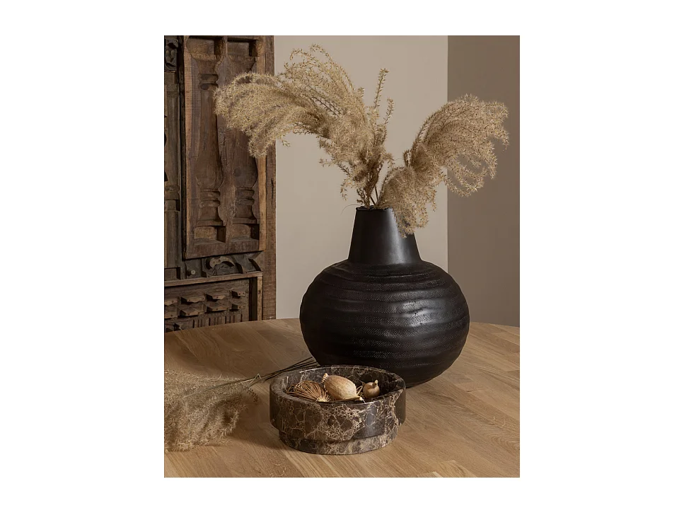 RHONDA - Table à manger ronde en chêne clair