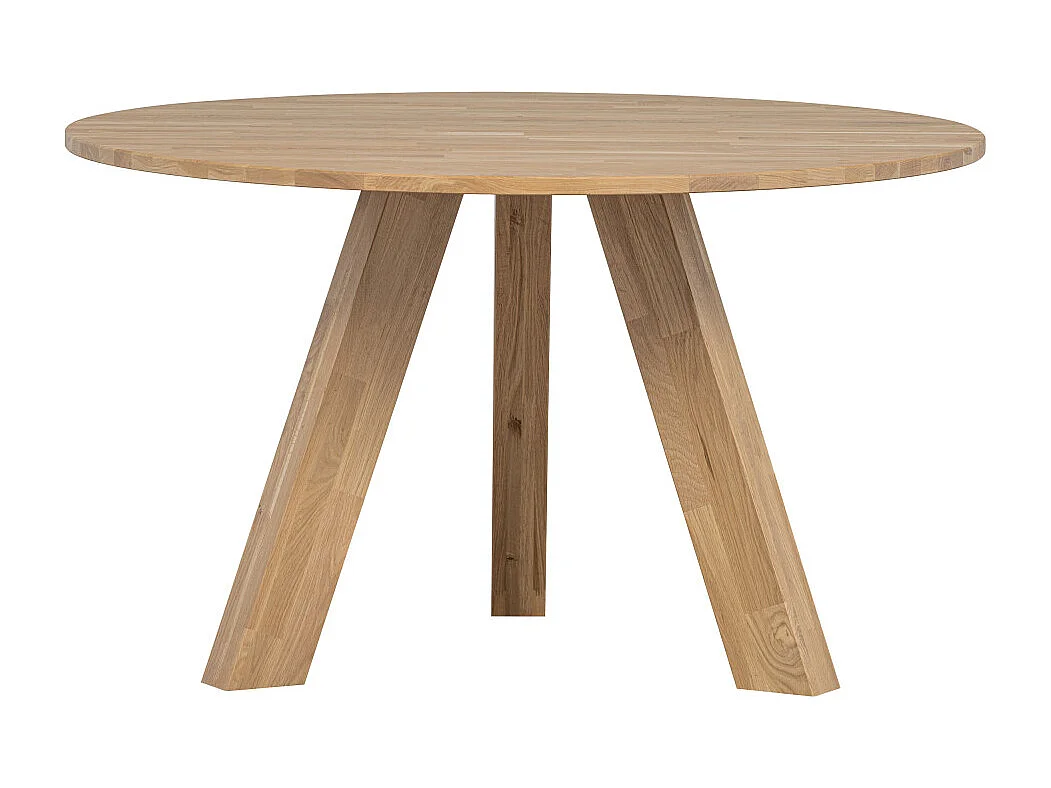Rhonda - Table à manger 4 personnes ronde en bois - Bois clair