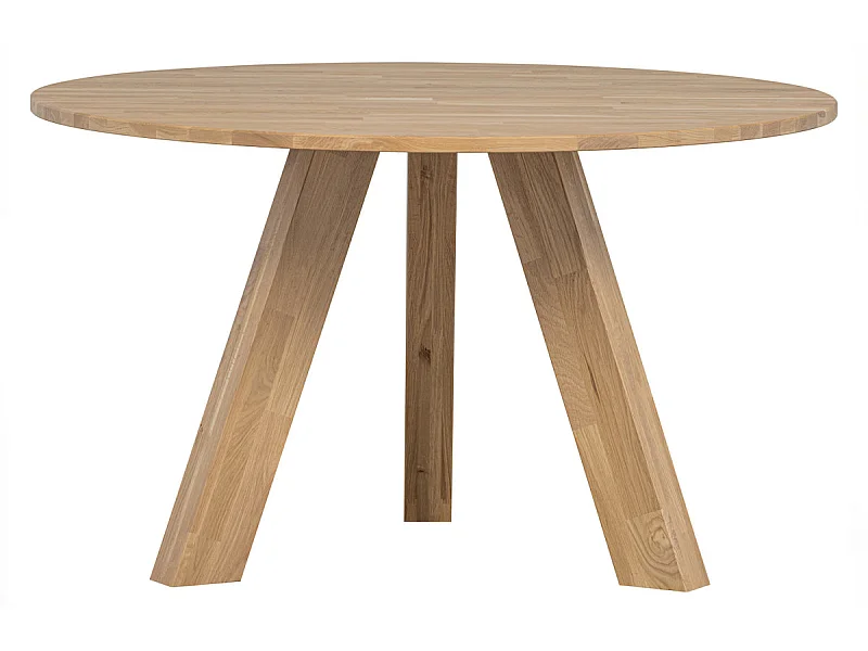 RHONDA - Table à manger ronde en chêne clair