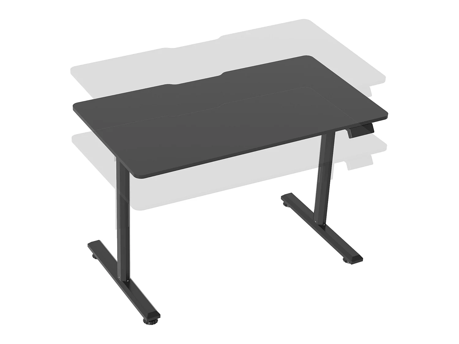 Bureau électrique Hayward à hauteur réglable 140 x 60 x 72 - 117 cm blanc [pro.tec]