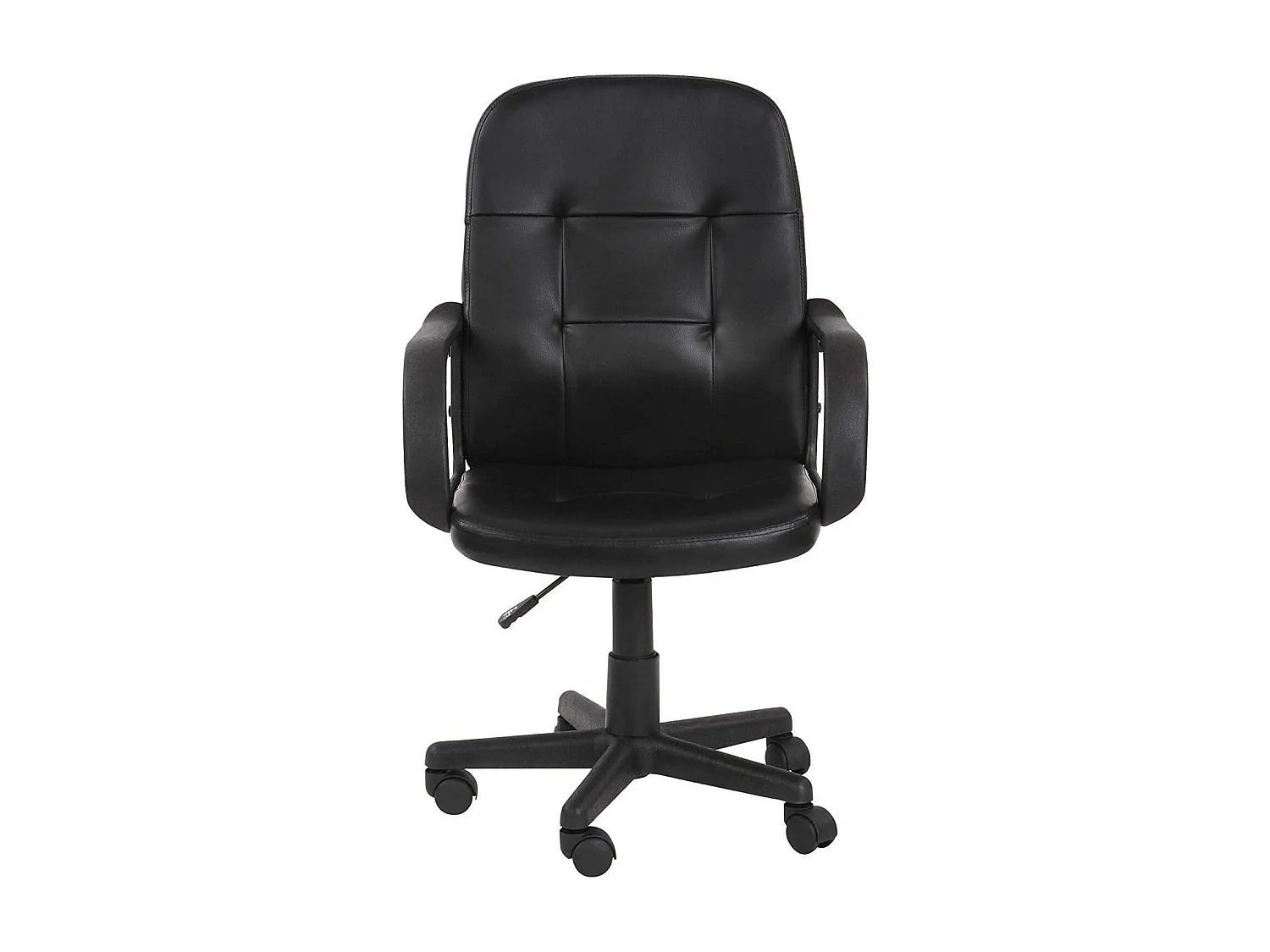 Chaise De Bureau Ergonomique Yaheetech Similicuir Noir/blanc - Réglable