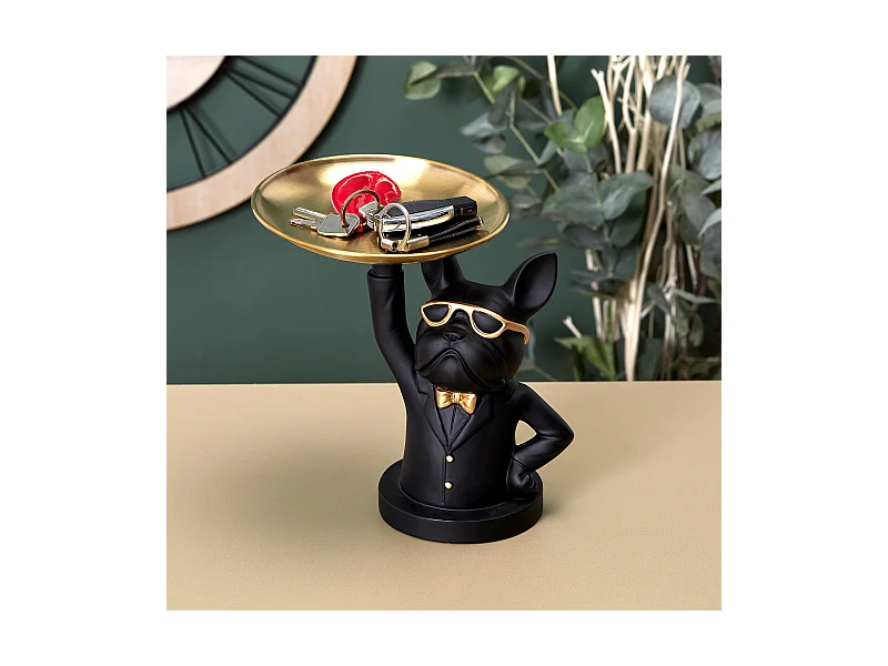 Taschenleerer Deko Bulldogge Server