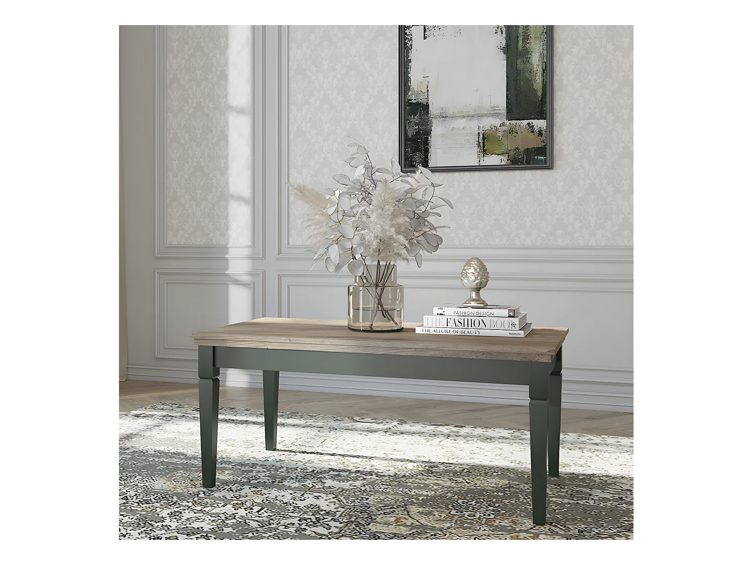 Martin Groen en Houten Salontafel