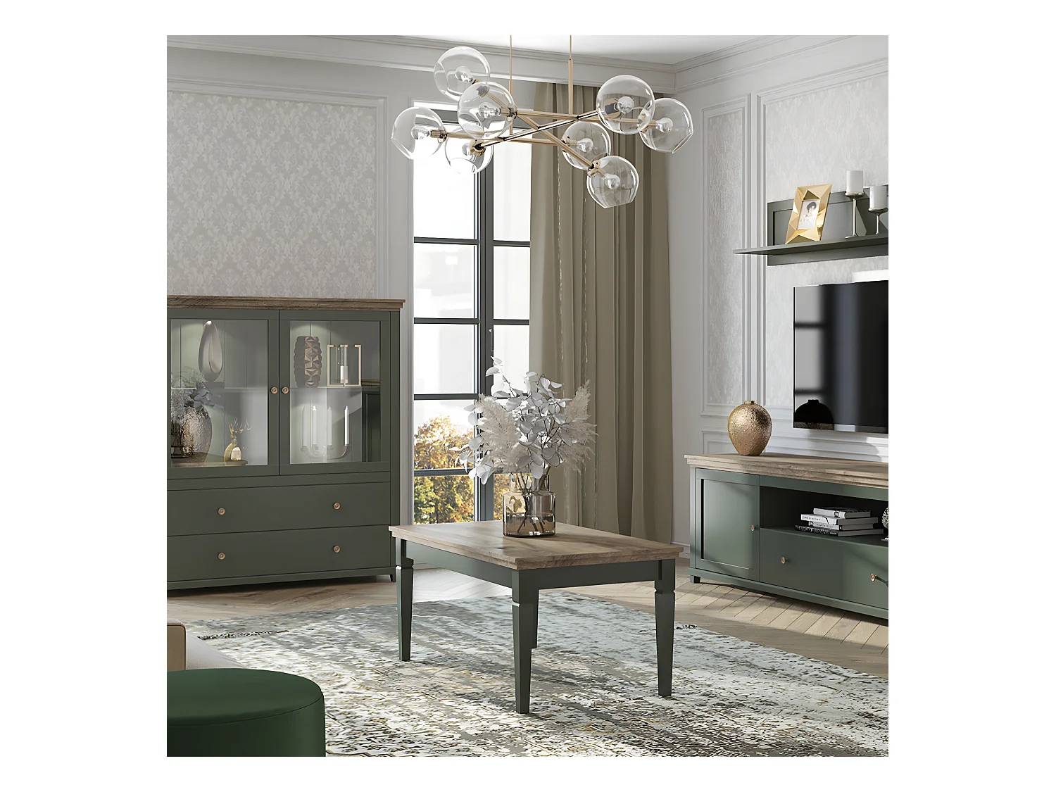 Martin Groen en Houten Salontafel