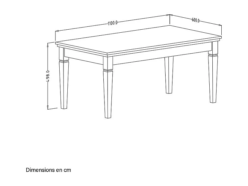 Tavolino da caffè Martin verde e marrone 60cm