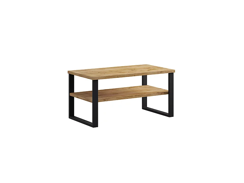 Mesa de centro Eden madeira e metal 50cm