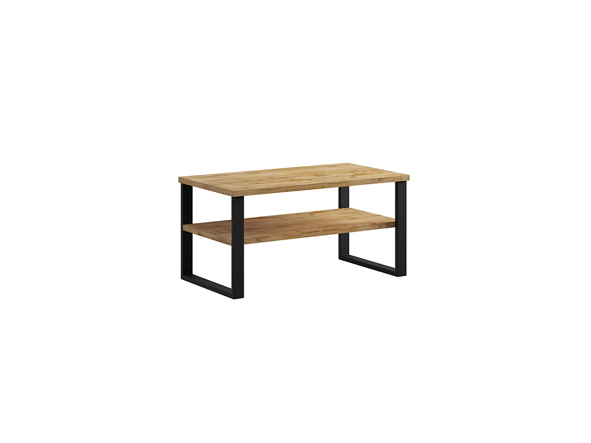 Mesa de centro Eden madeira e metal 50cm