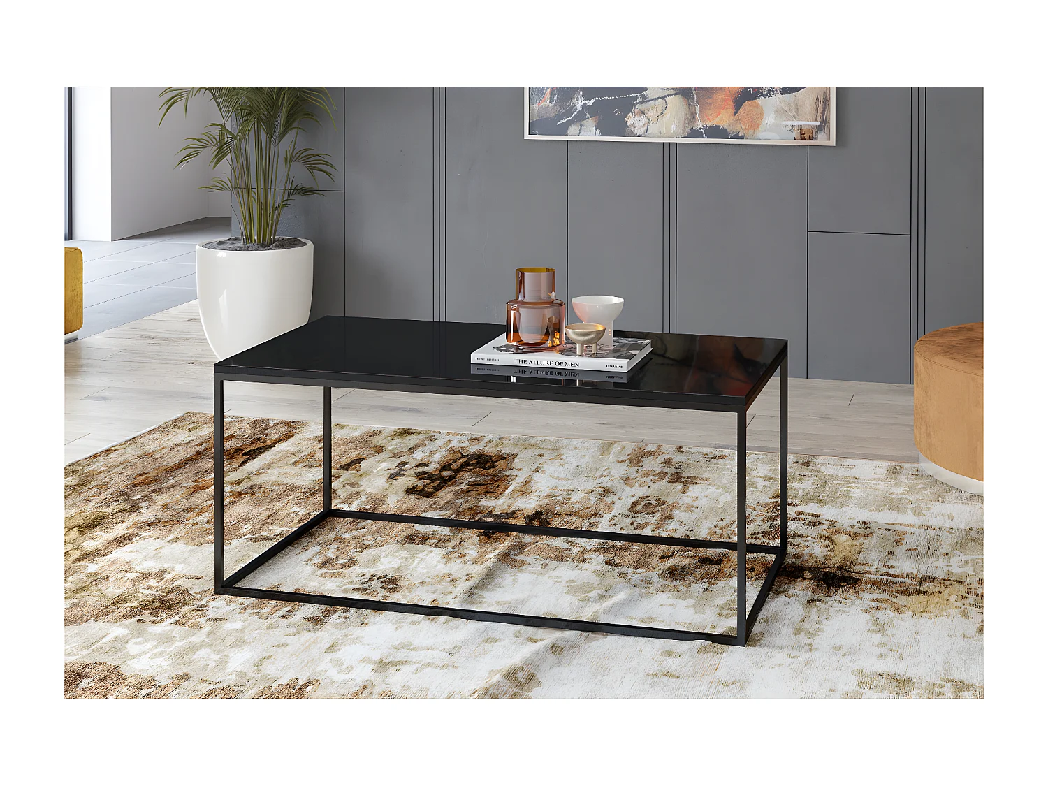 Mesa de centro Mathis preto 48cm