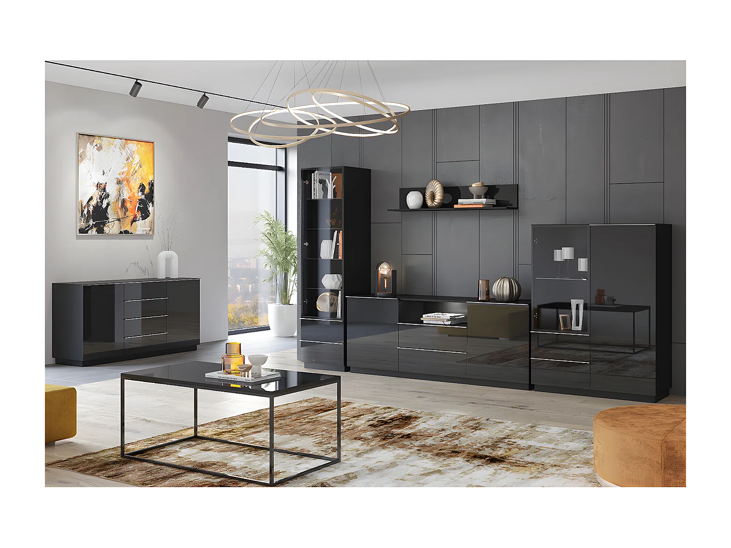 Mesa de centro Mathis preto 48cm