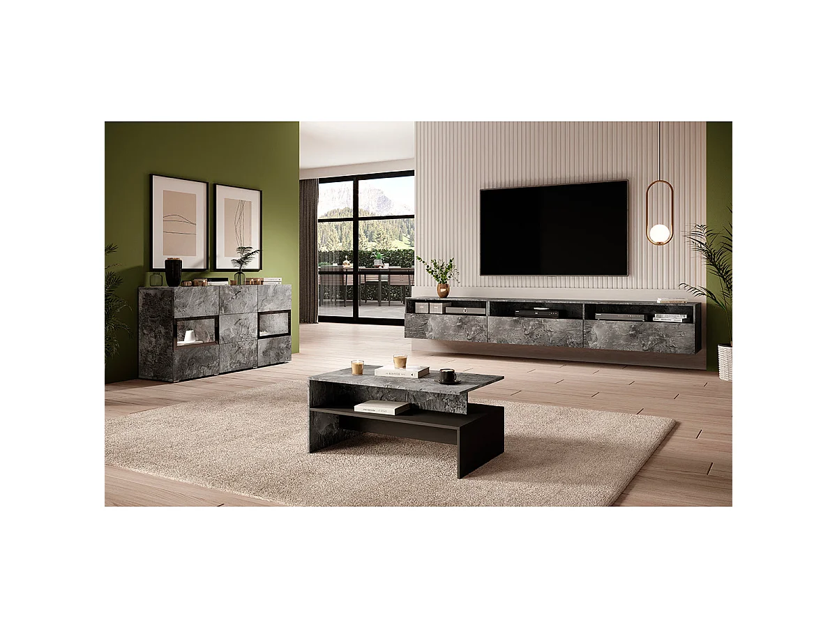 Sloan coffee table Dark concrete