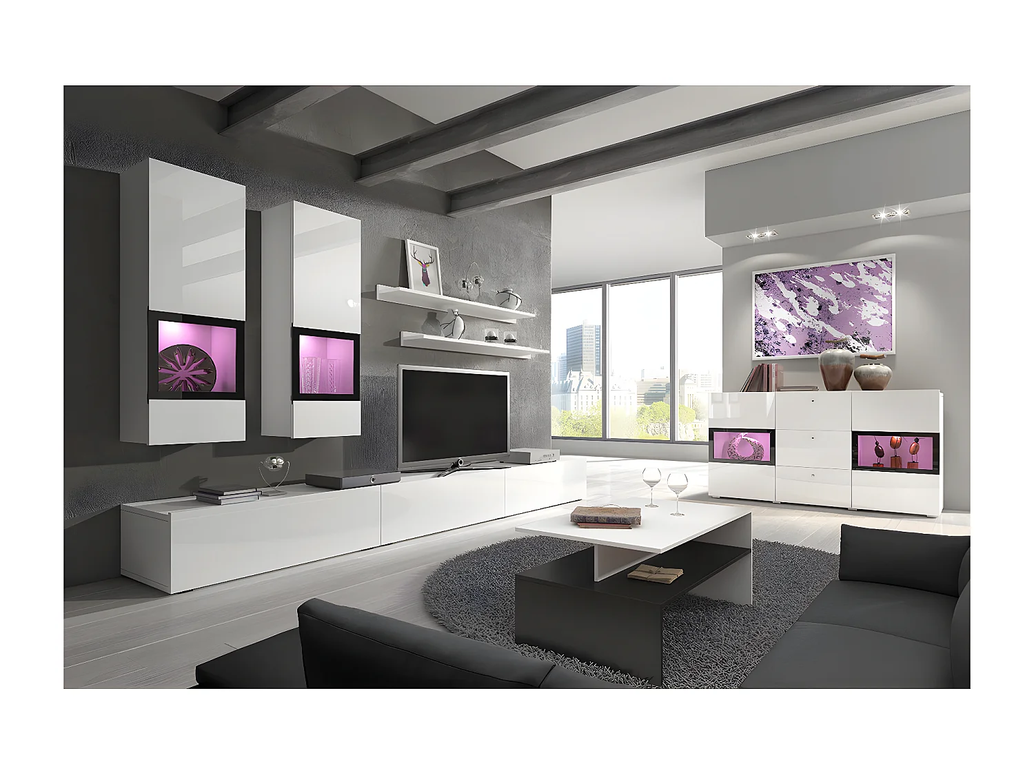 Table basse Sloan Blanc