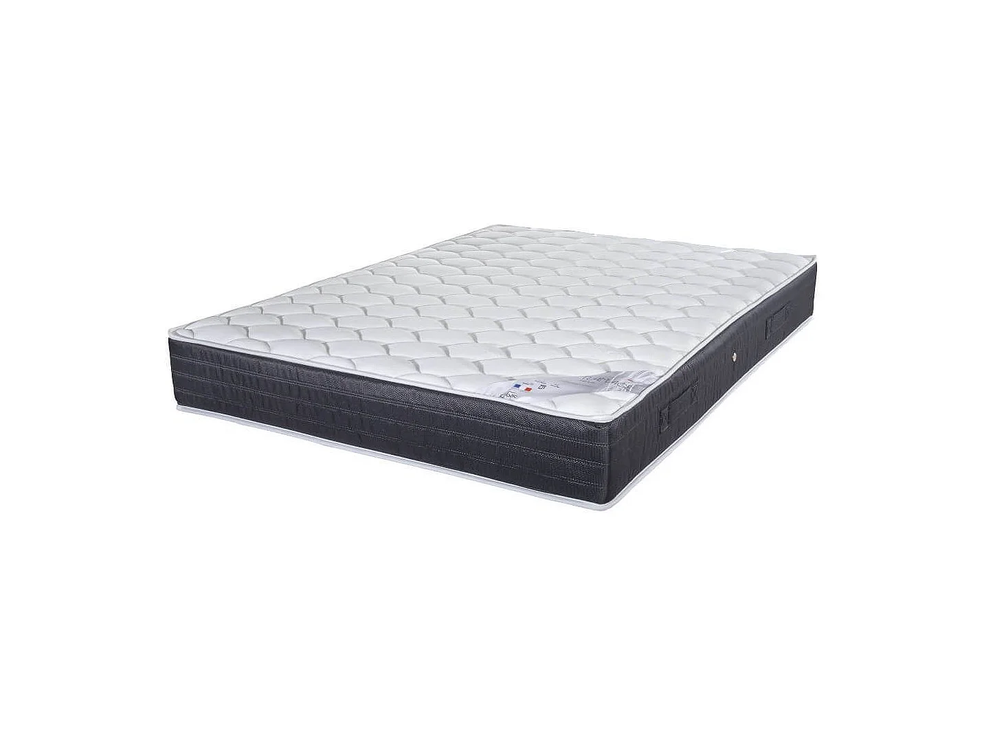 Matelas + sommier tapissier 160x200 Ressorts - Ramage - Soutien ferme