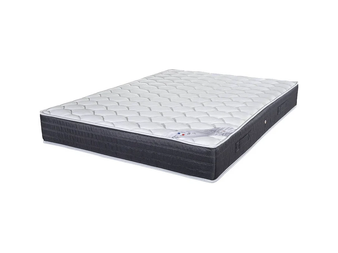Matelas + sommier tapissier 160x200 Ressorts - Ramage - Soutien ferme