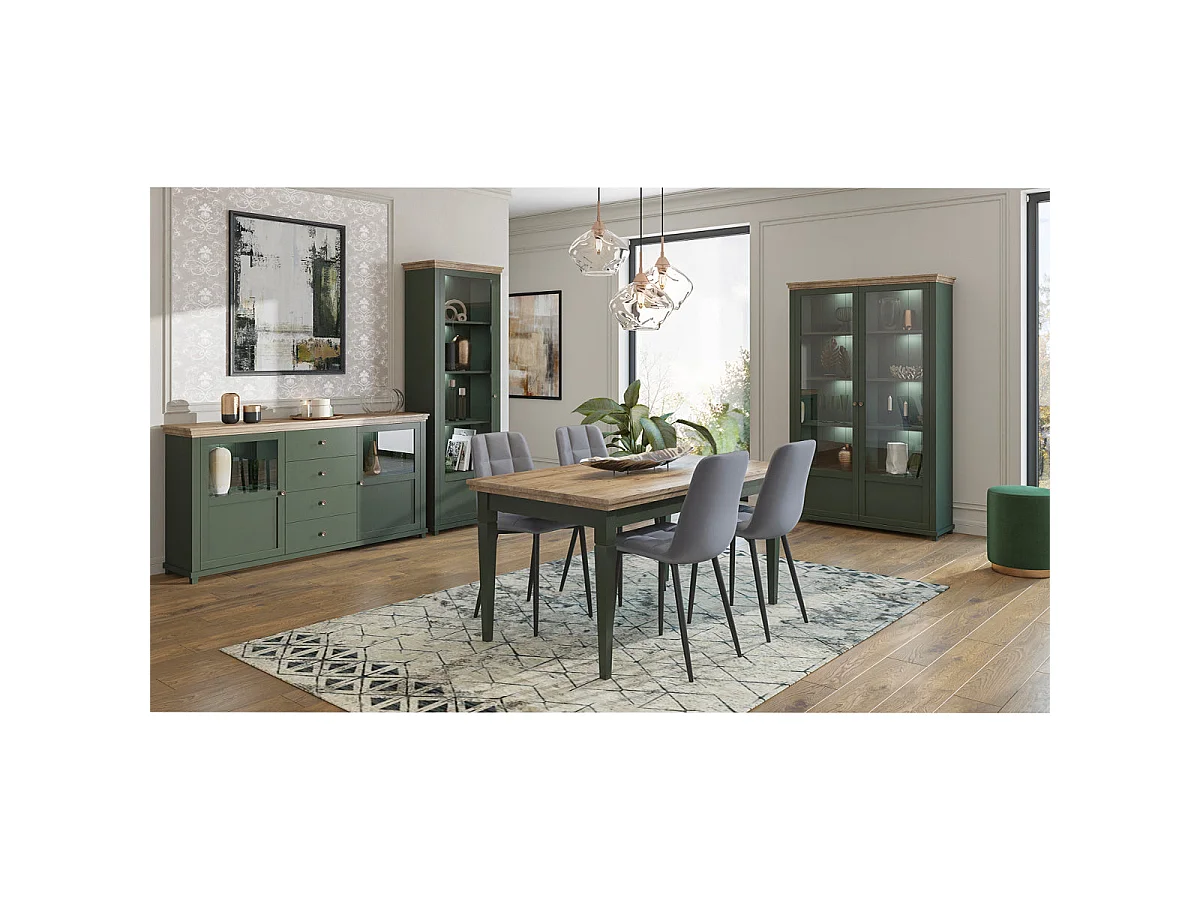 Martin Green och Wood 2-dörrars sideboard med 4 lådor