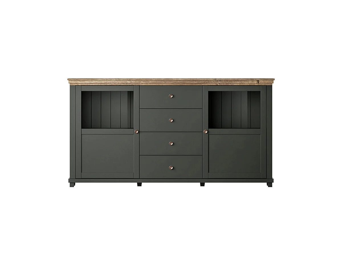 Martin Green och Wood 2-dörrars sideboard med 4 lådor