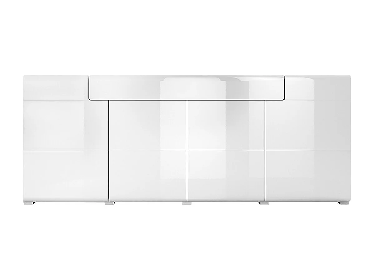 Aparador 4 portas 1 gaveta Jules branco 82cm