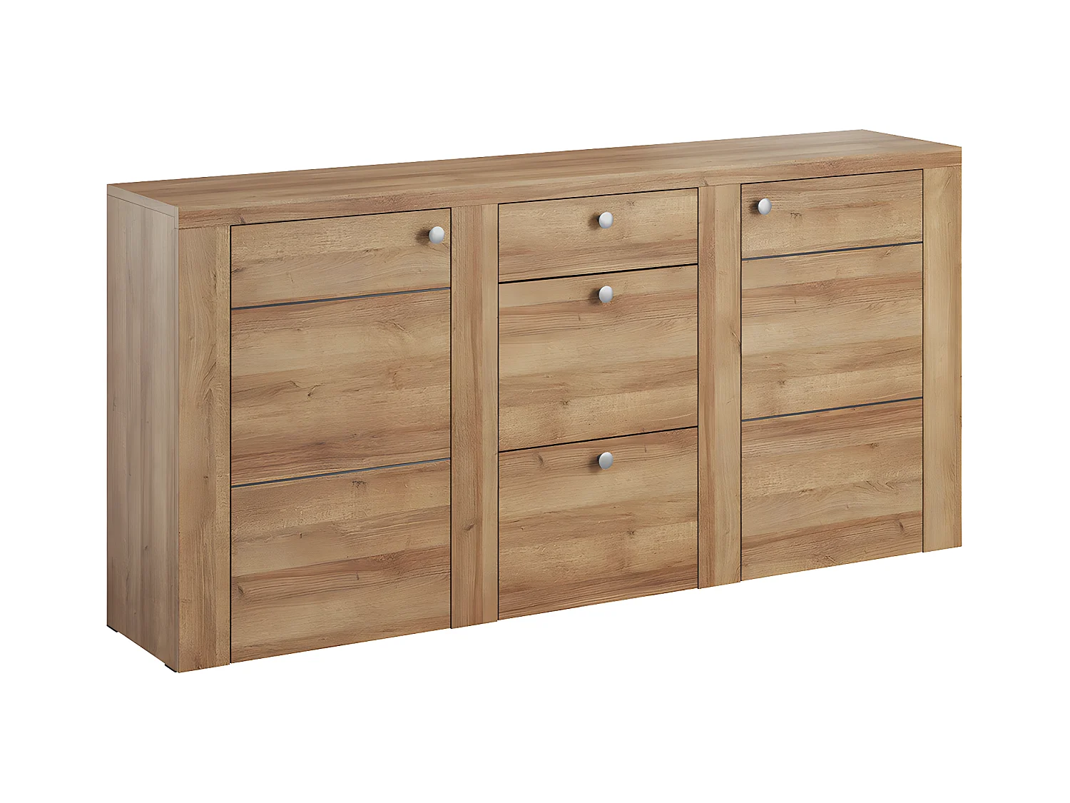 Amaury Houten 2-deurs dressoir met 3 laden