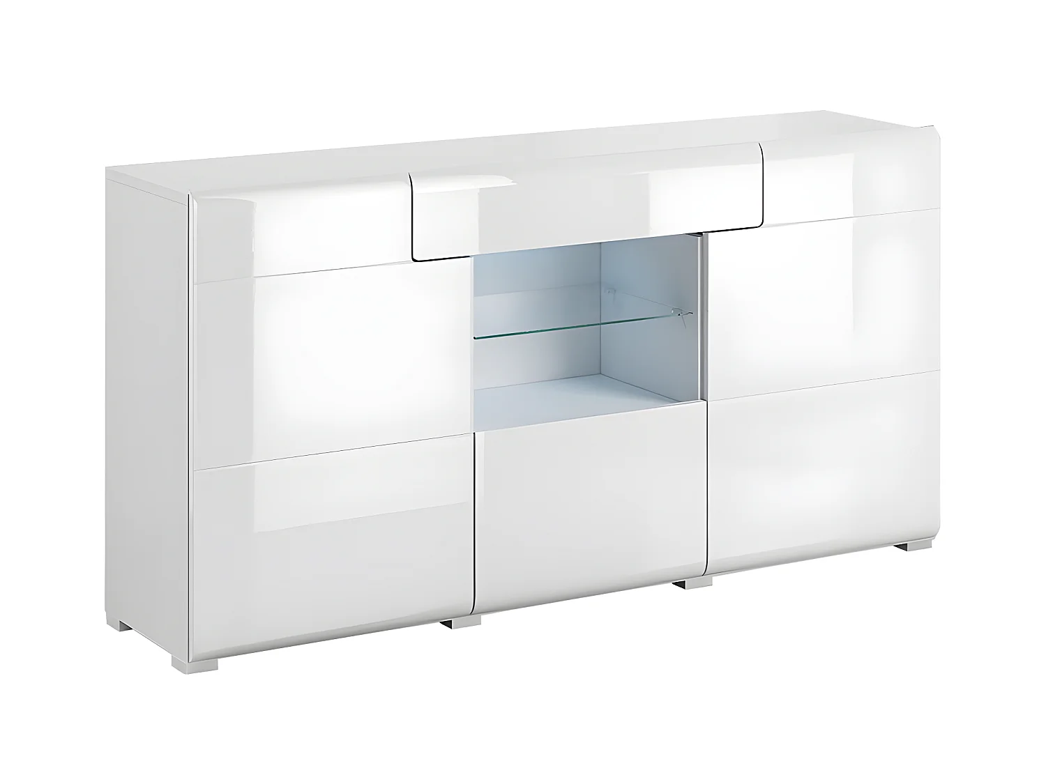 Bufé 3 puertas 1 cajón Jules Blanco