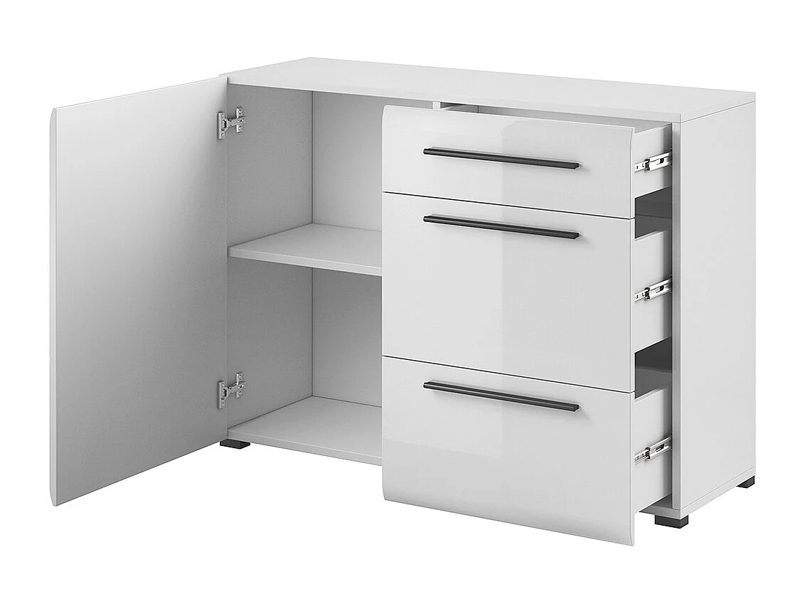 Louis Blanc 1-deurs 3-lade buffetkast