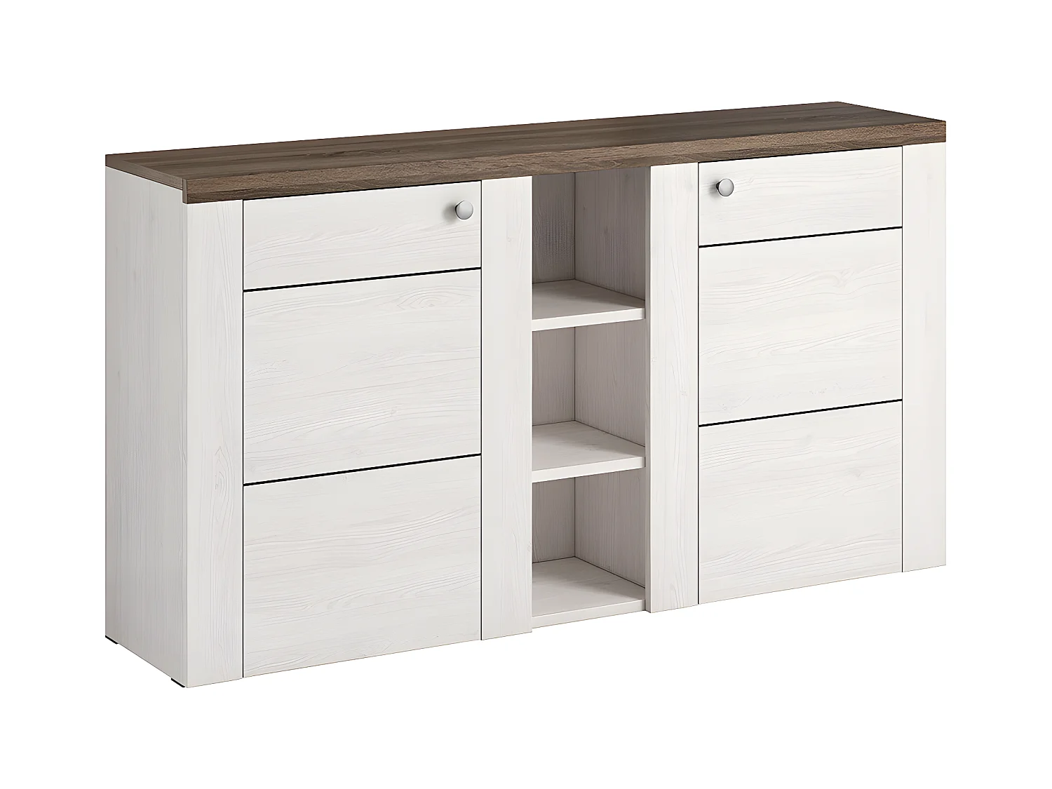 Buffet 2 portes Amaury Bois Blanc