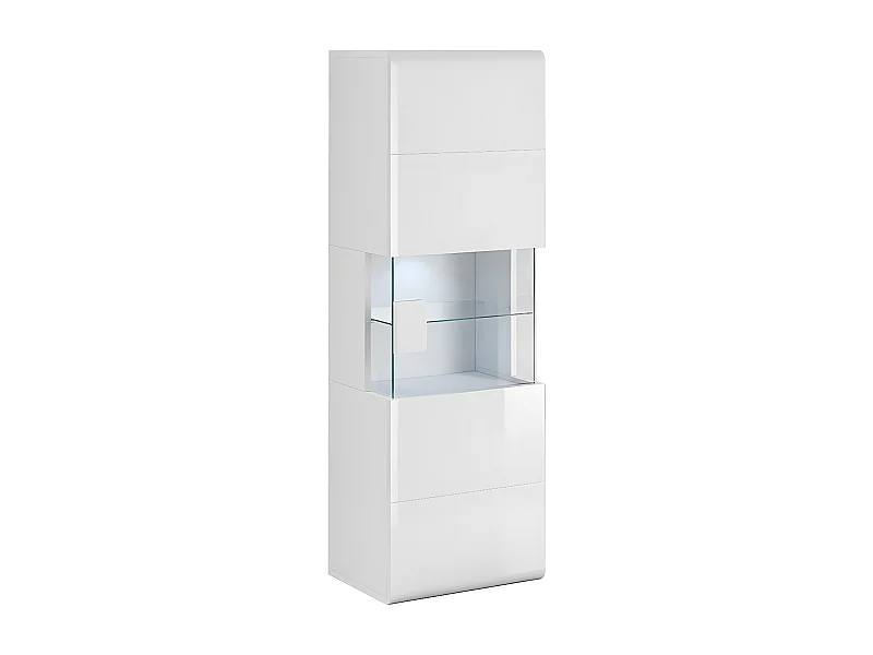 Vitrina de pared 1 puerta con LED Jules Blanco