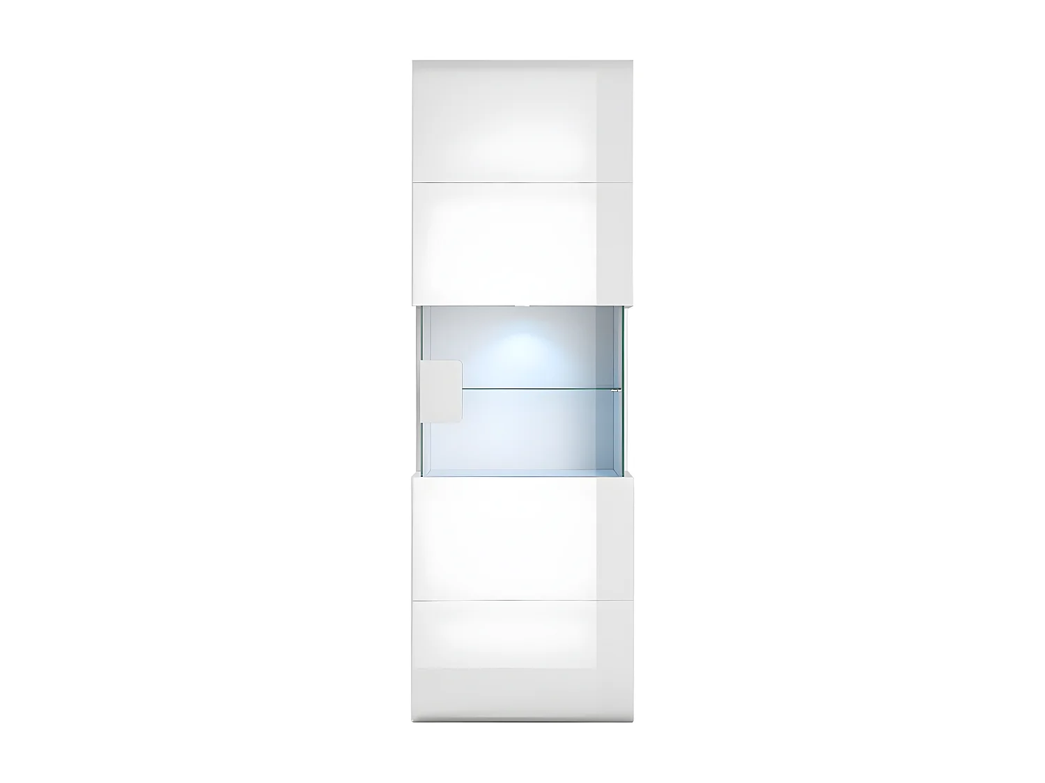Vitrina de pared 1 puerta con LED Jules Blanco