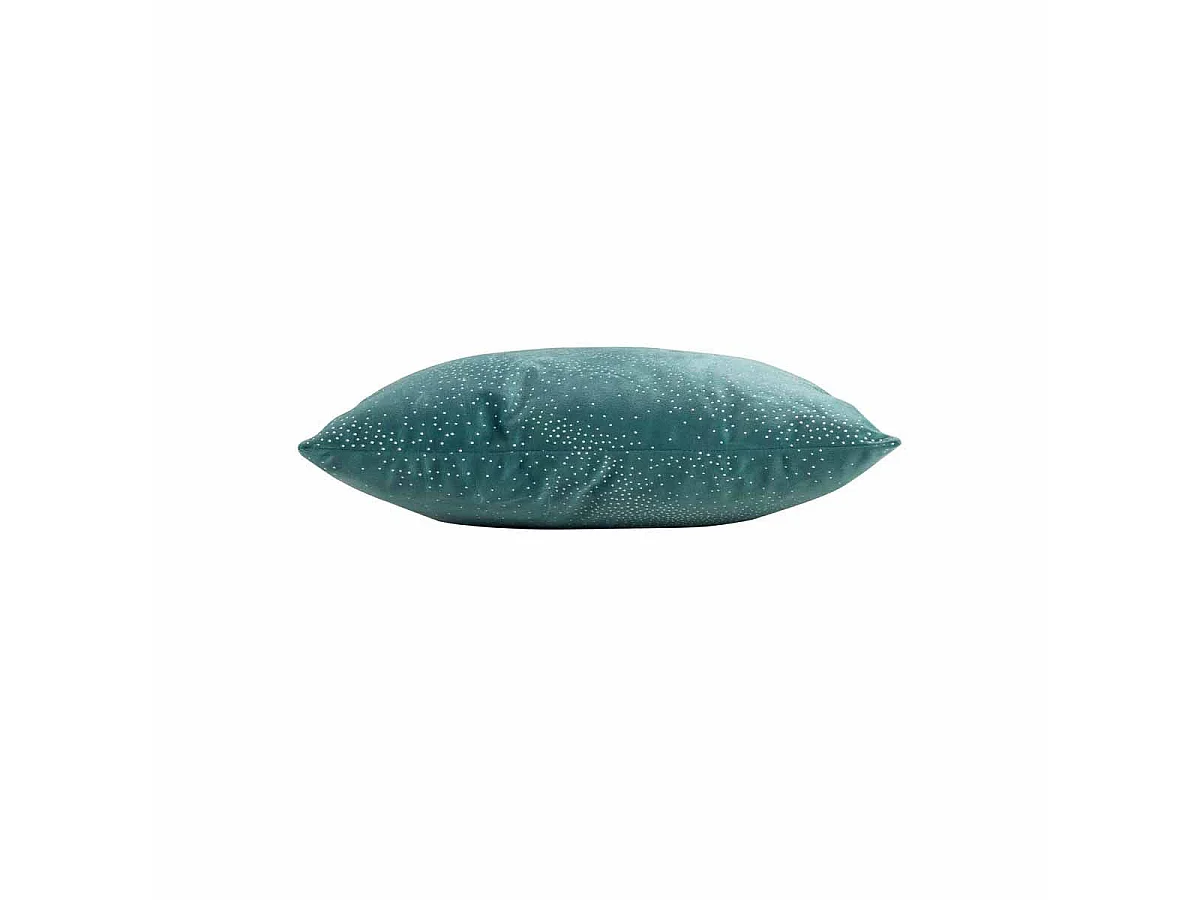 Coussin Velours Déco "Melrose" 40x40cm Pétrole