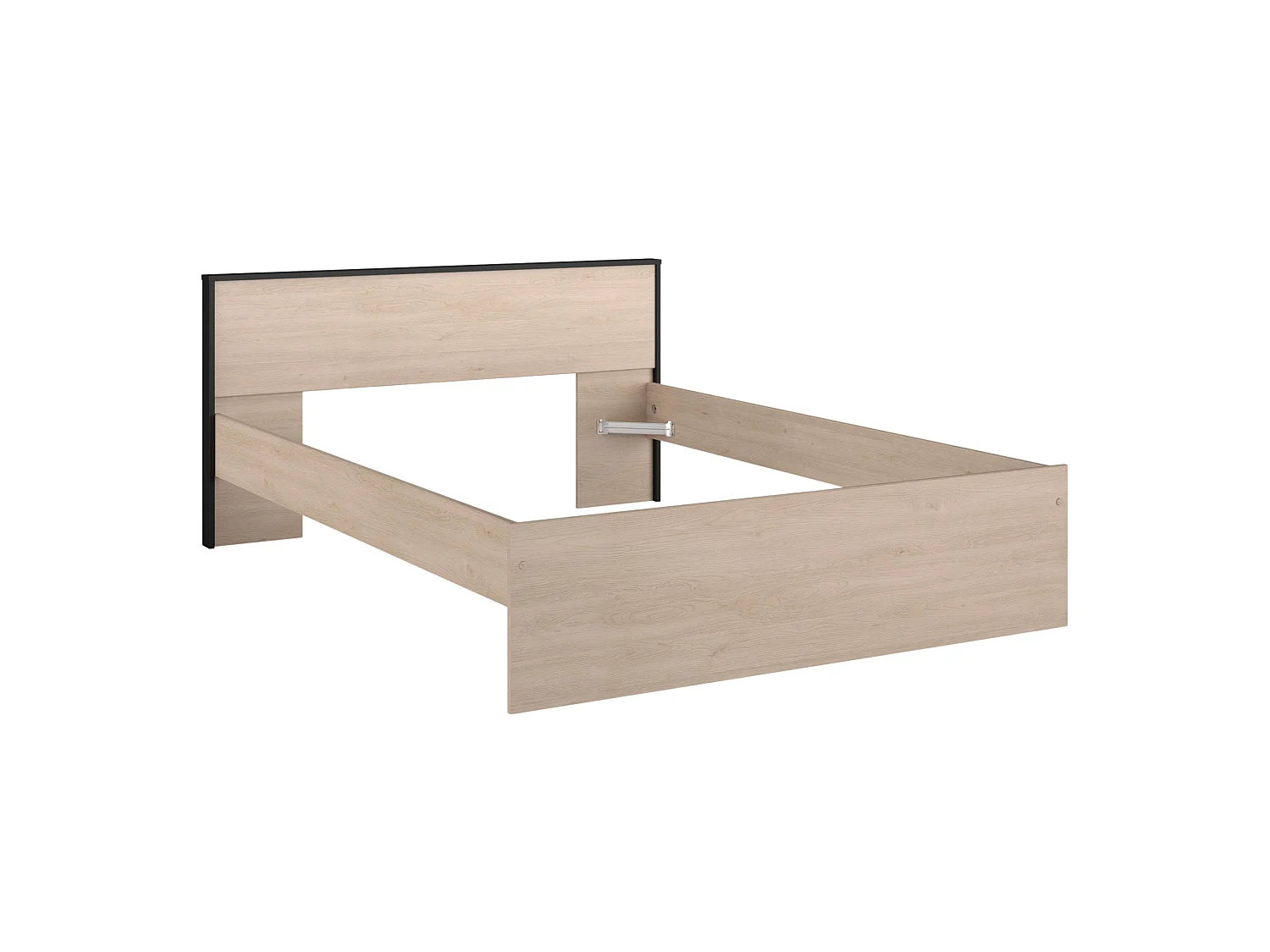 Pack dormitorio Celest Roble Brooklyn Negro 135-140x190 cm