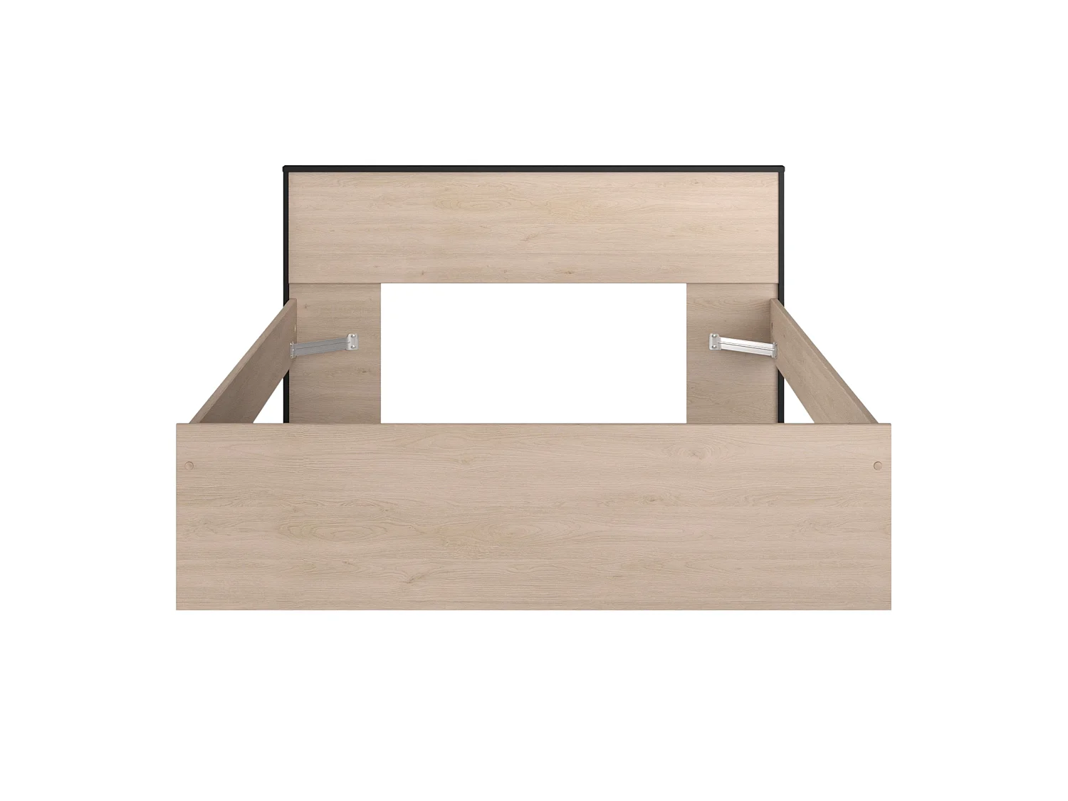 Pack dormitorio Celest Roble Brooklyn Negro 135-140x190 cm