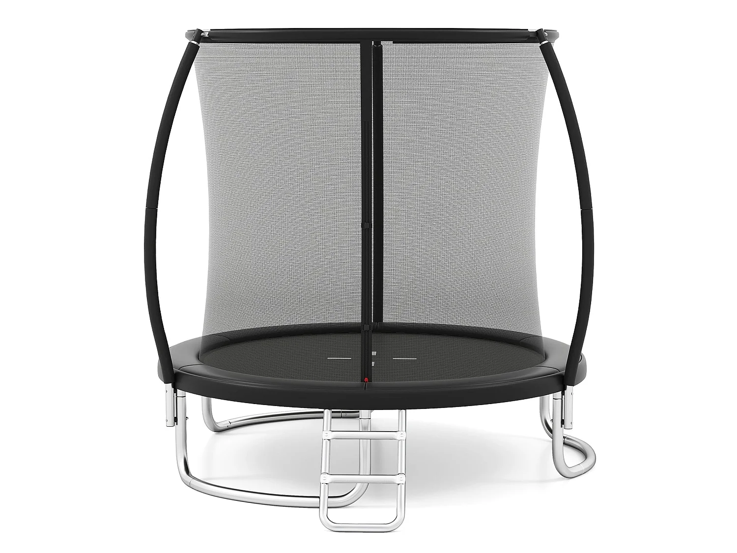 Trampolino da esterno con scaletta Trampolino da giardino 244 cm