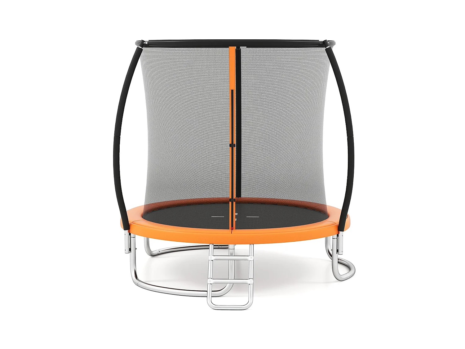 Trampolino da esterno con scaletta Trampolino da giardino 244 cm