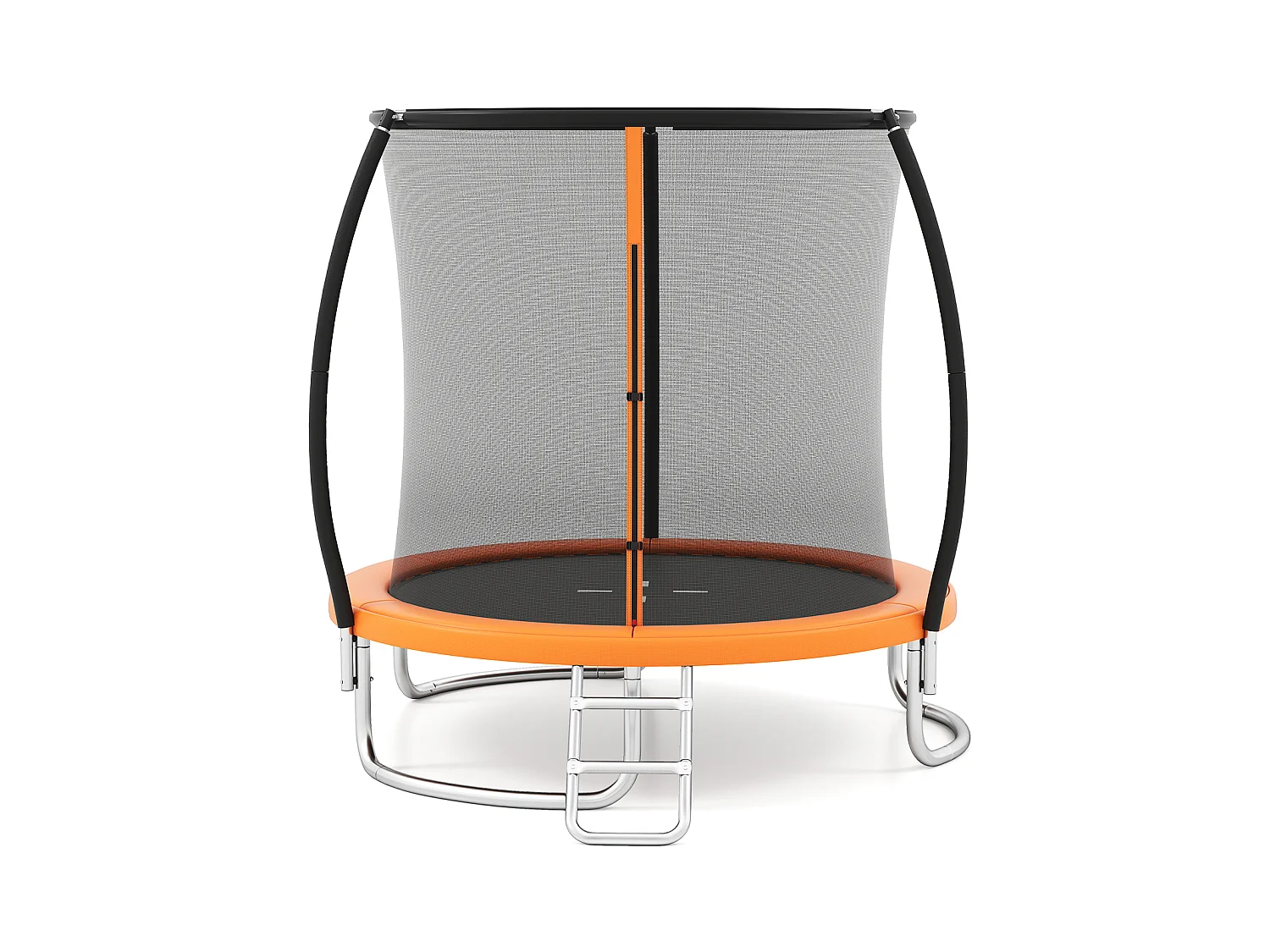 Trampolino da esterno con scaletta Trampolino da giardino 244 cm