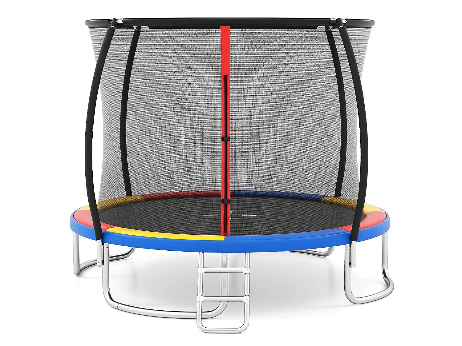 Trampolino da esterno con scaletta Trampolino da giardino 305 cm