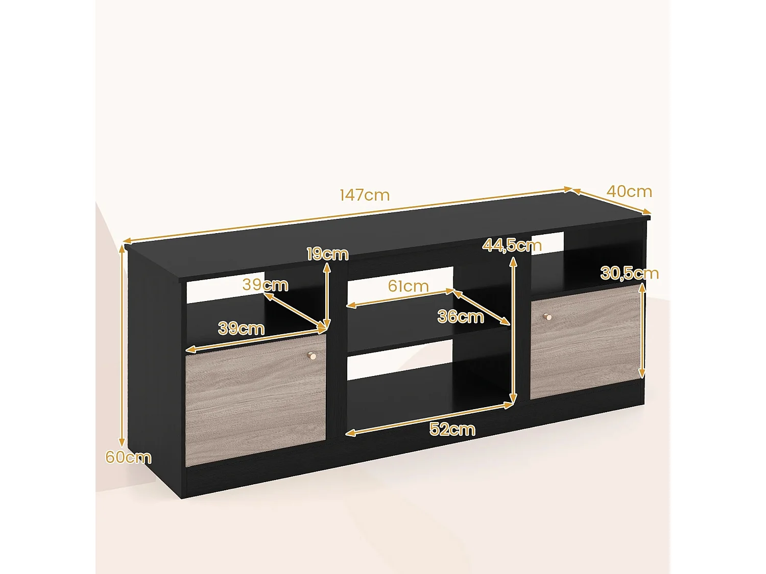 TV-Schrank mit LED-Beleuchtung TV-Schrank