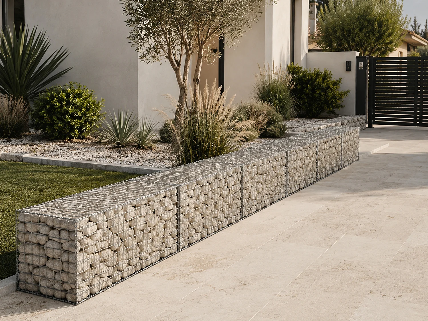 Gabion en acier galvanisé - L200 x l50 x H50 cm - Maille 5 x 10 cm - TERACO