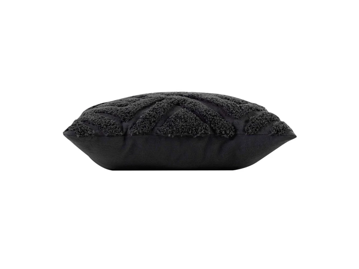 Coussin Déco Uni "Zaina" 45x45cm Anthracite