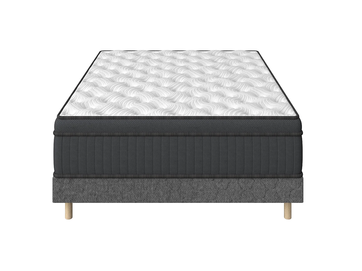 Ensemble matelas + sommier 160x200 cm, Mousse à mémoire de forme,épaisseur 30cm
