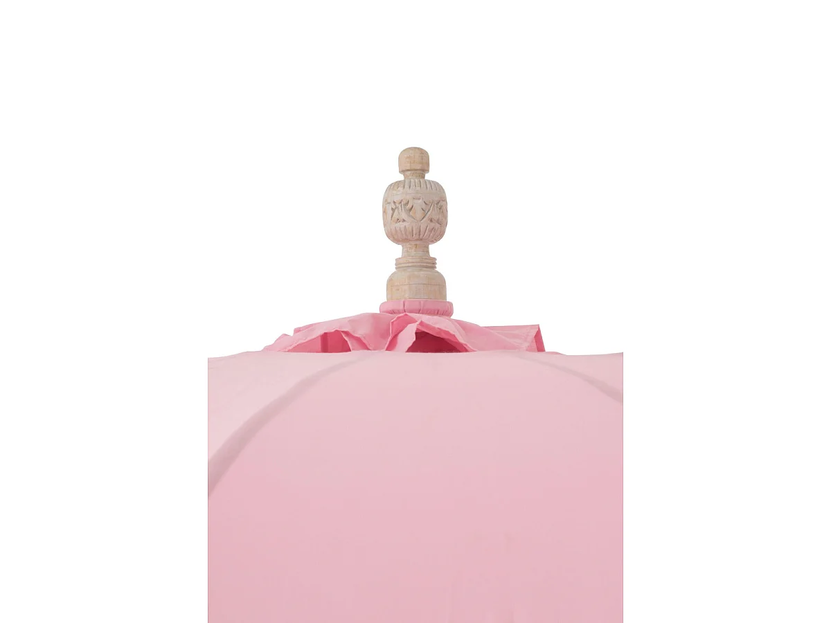 Parasol Rond à Franges "Bobbi" 200cm Rose