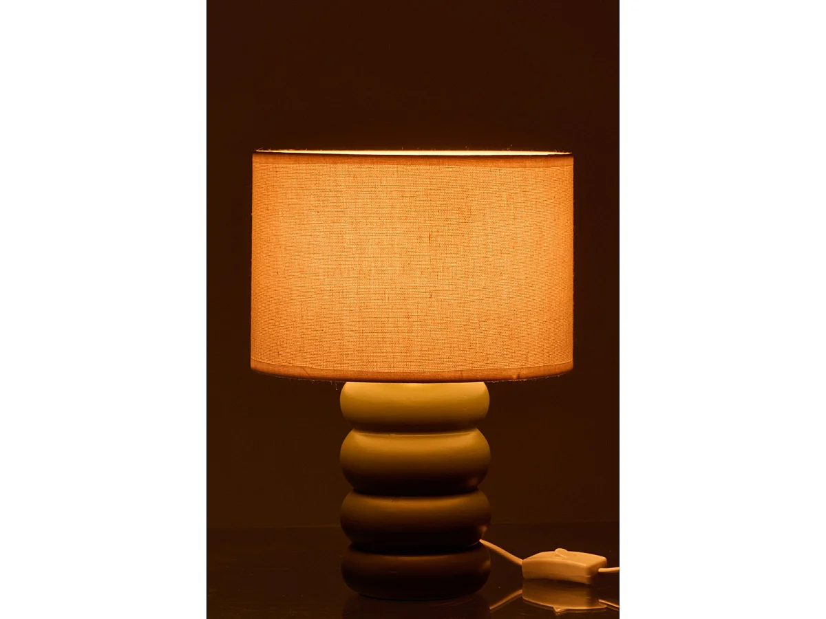Lampe à Poser en Céramique "Eva" 31cm Vert